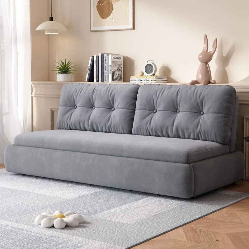 Luxury European Cloud Sleeper Sofa Bed | Modern Velvet Double Sofa Bed with High-Density Foam & Solid Wood Frame