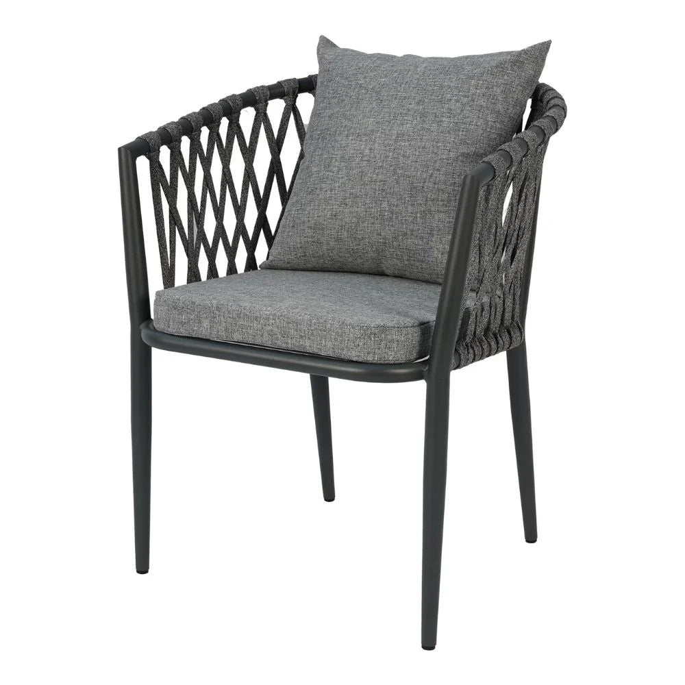 Aluminum & Rope Chair With Cushion-GCC Home Center