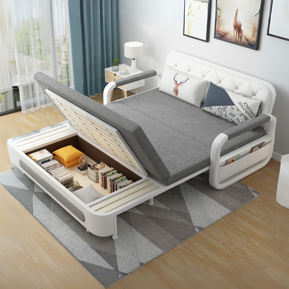 Space-Saving Foldable 3-Seater Sofa Bed with Durable Construction – Ideal for Homes, Offices, and Apartments-GCC Home Center
