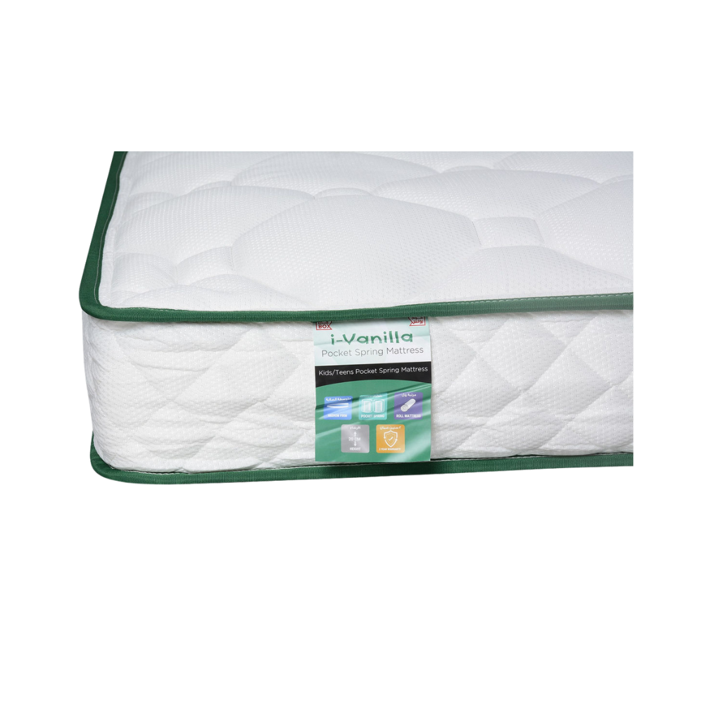 Spring Mattress for Children – Medium Firm, Breathable, Anti-Allergen, 90x200 cm"-GCC Home Center