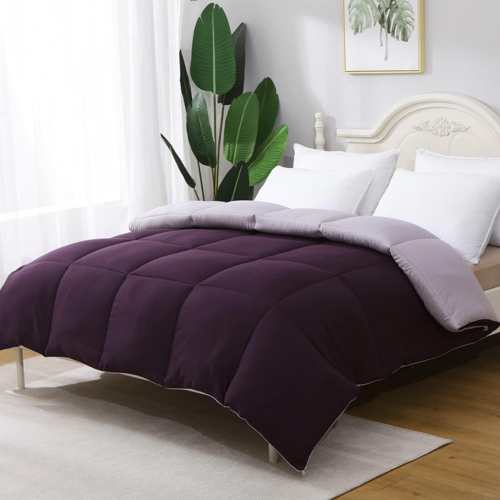 Modern Reversible Lightweight Comforter – Breathable, All-Season Down Alternative Blanket for Ultimate Comfort-GCC Home Center