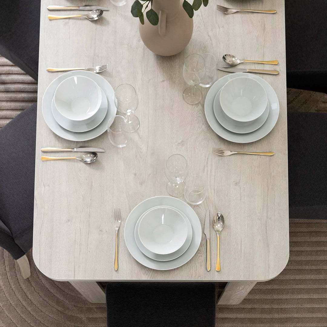 Valencia 6-Seater Dining Set – Grey