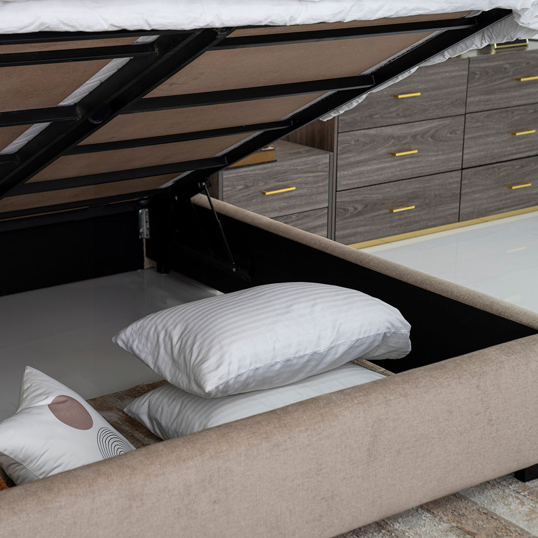 Solid wood Hydraulic Storage Bed
