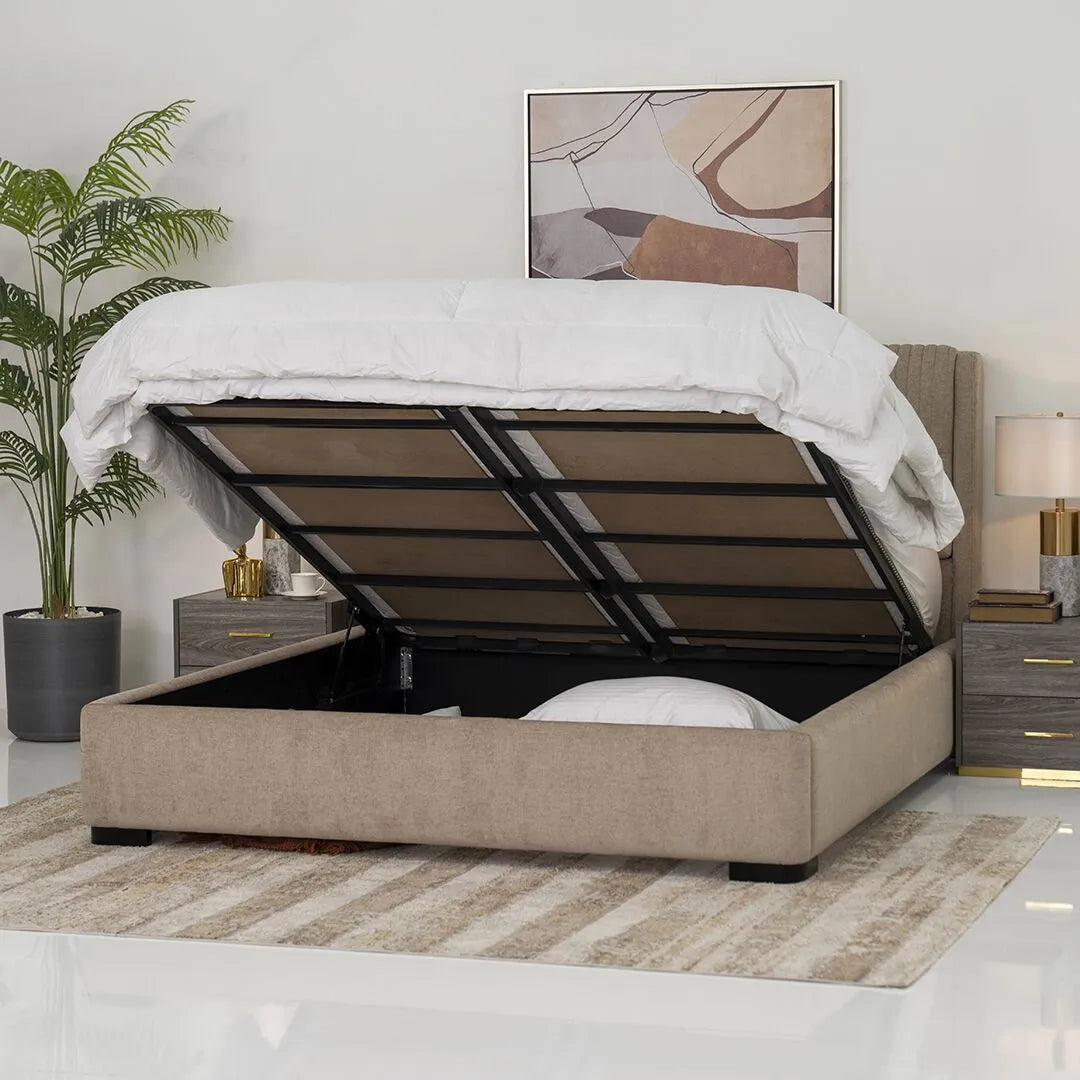 Solid wood Hydraulic Storage Bed