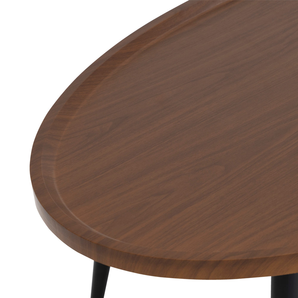 Walnut & Black Coffee Table