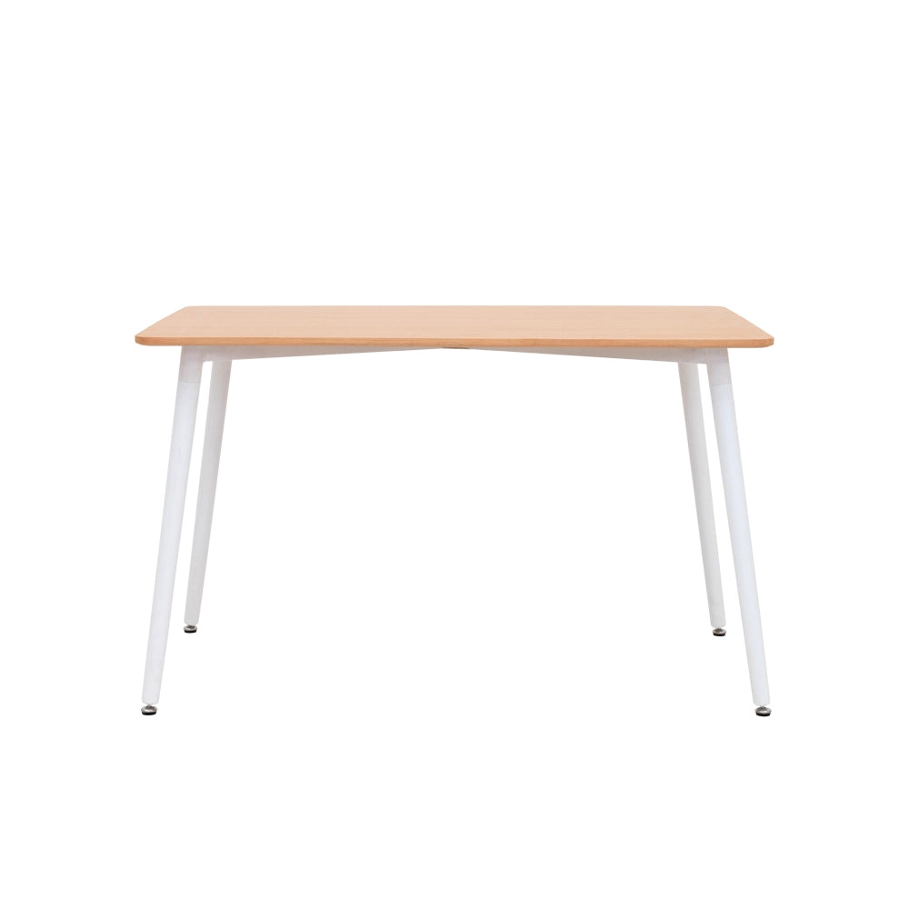 4-Seater Dining Set – Oak & White