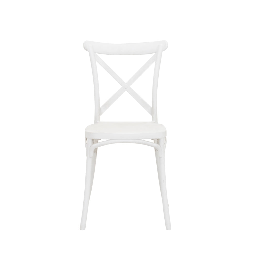 4-Seater Dining Set – Oak & White
