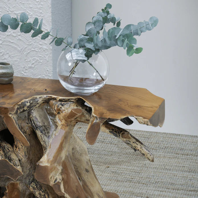 Luxury Natura Teak Root Console/Coffee Table