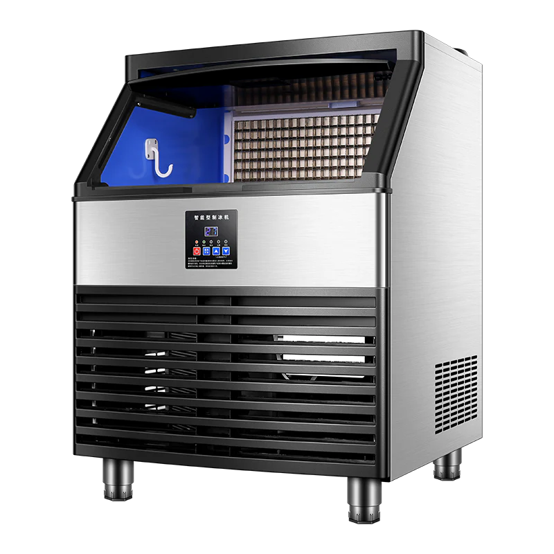 Industrial Ice Machine, Stainless Steel Ice Maker with 240 kg Daily Capacity