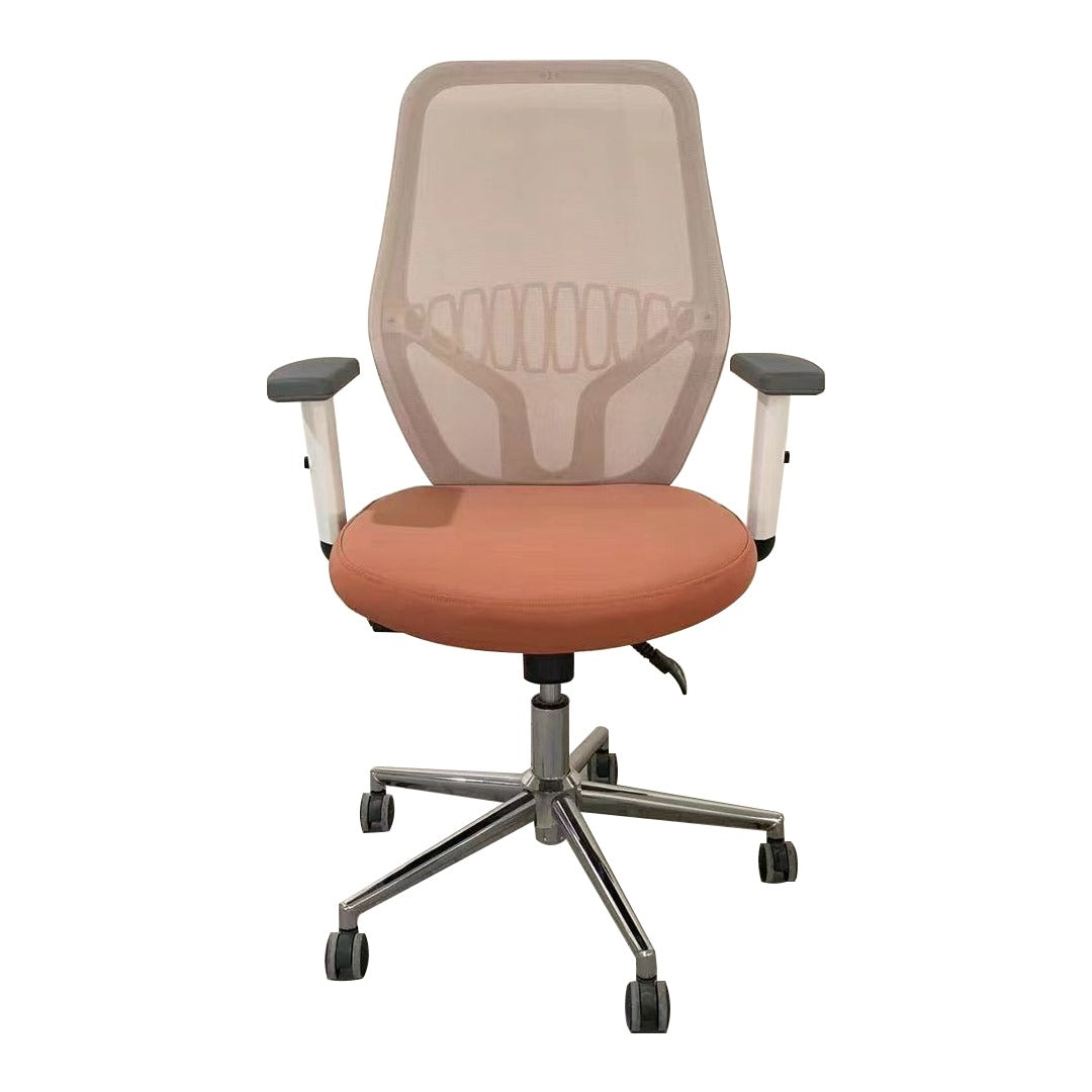 Ergonomic Low Back Office Chair With Height Adjustable And Adjustable Arm Rest-GCC Home Center