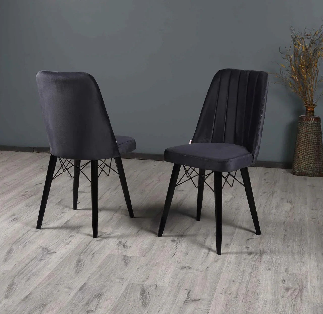 6-Seater Dining Set (Black)