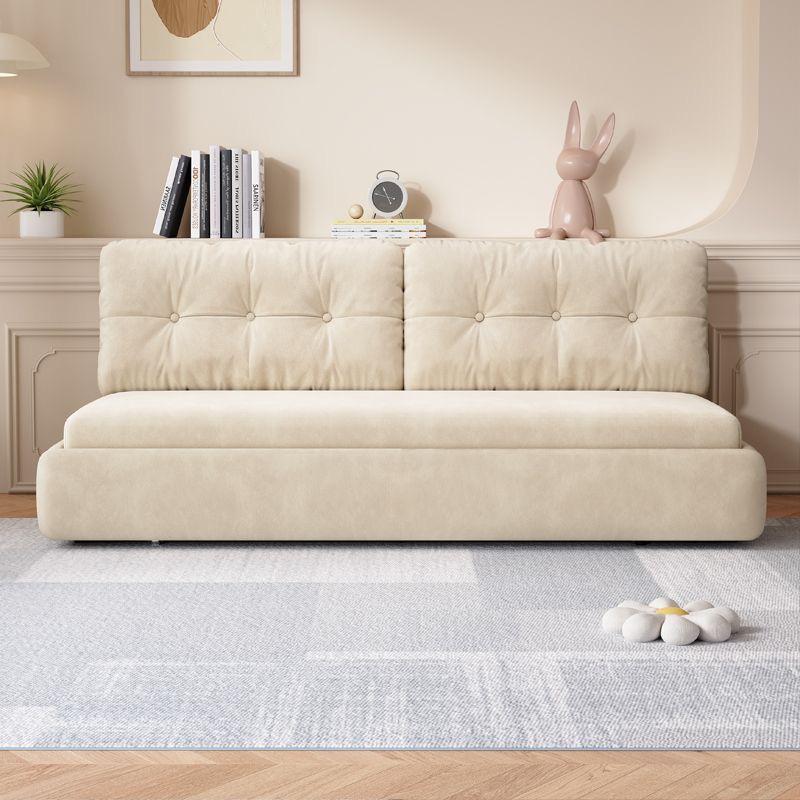 Luxury European Cloud Sleeper Sofa Bed | Modern Velvet Double Sofa Bed with High-Density Foam & Solid Wood Frame