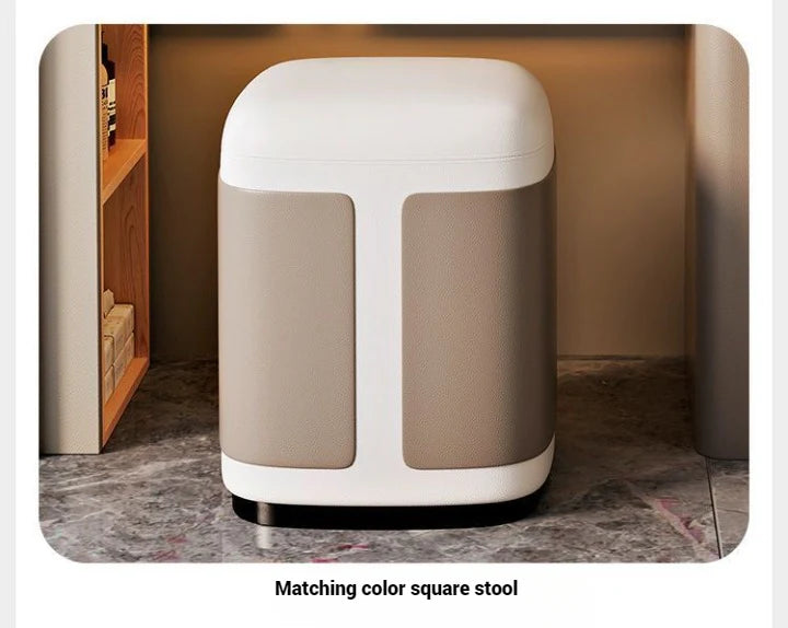 Modern Dressing Table with Built-In Lighting for Bedroom or Beauty Room-GCC Home Center