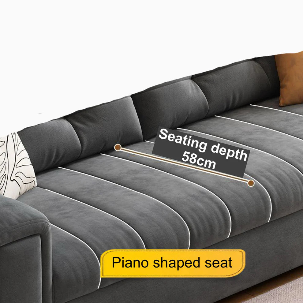 Luxury European Cloud Sleeper Sofa Bed | Modern Velvet Double Sofa Bed with High-Density Foam & Solid Wood Frame
