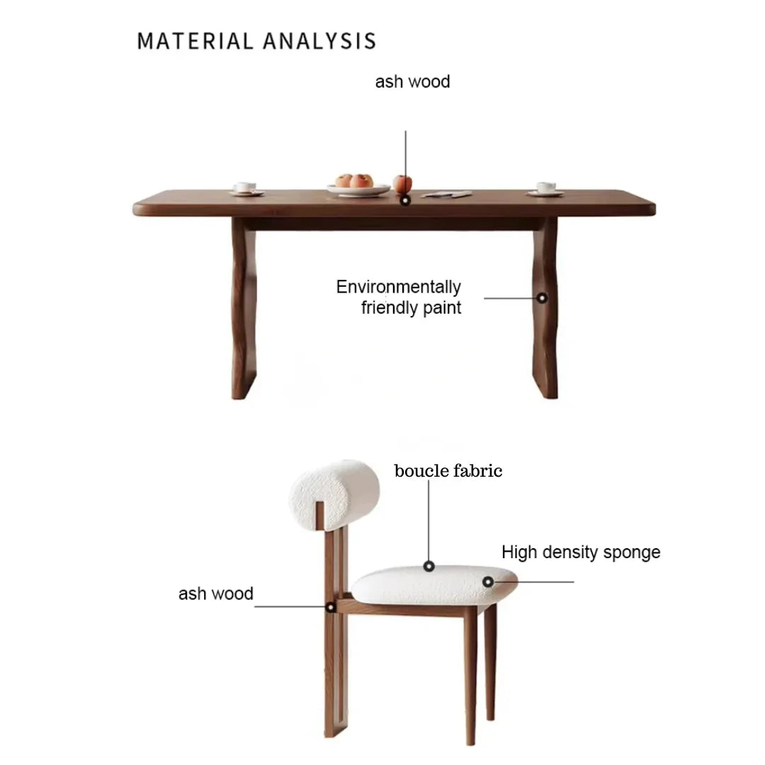 Modern Luxury Verona Wave 6 Seater Dining Set