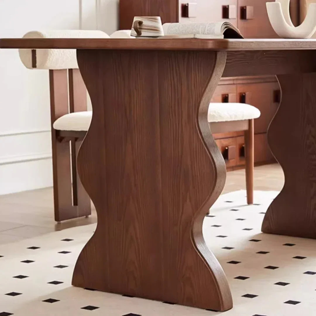 Modern Luxury Verona Wave 6 Seater Dining Set