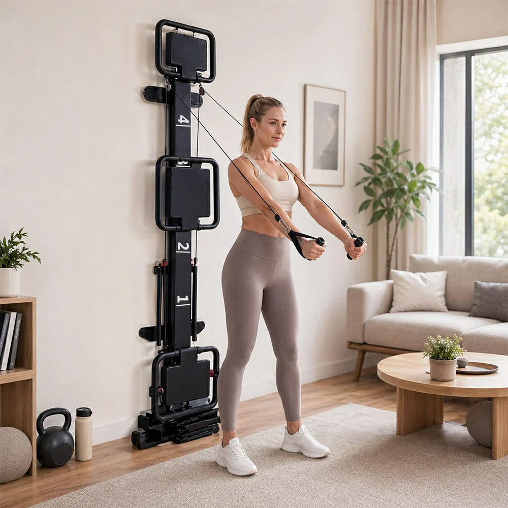Mini Supermodel Adjustable Pilates Reformer Machine for Fitness Clubs Studio Use & Home Training
