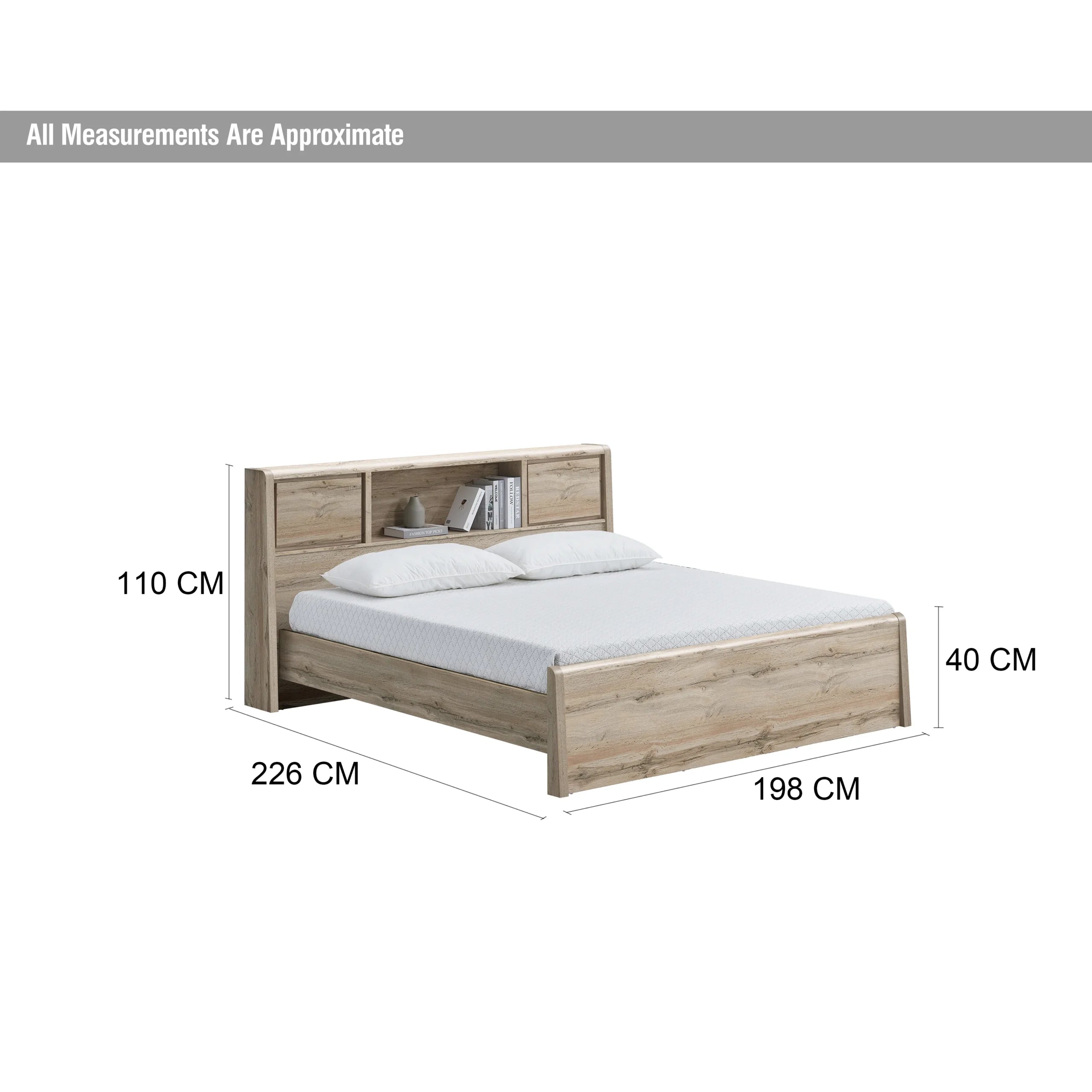 Balzo King Bed – Canada Oak