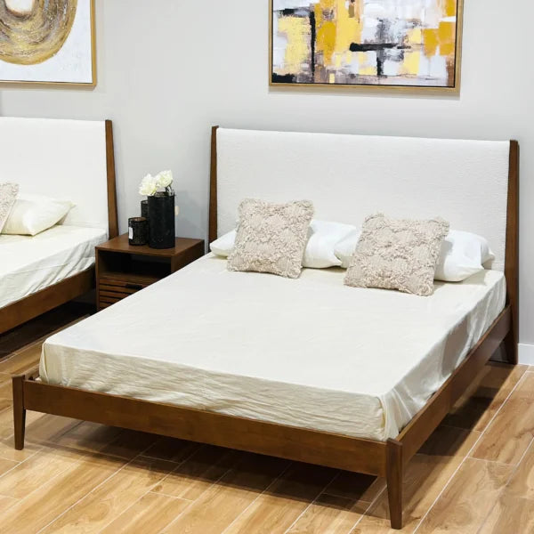 Beune King Bed – Ivory