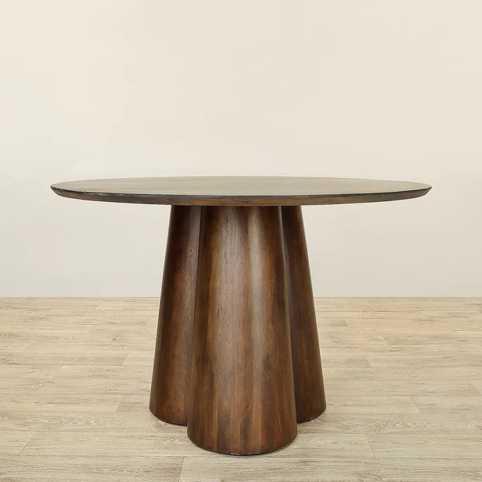 Round Wooden Dining Table – Minimalist Modern Design
