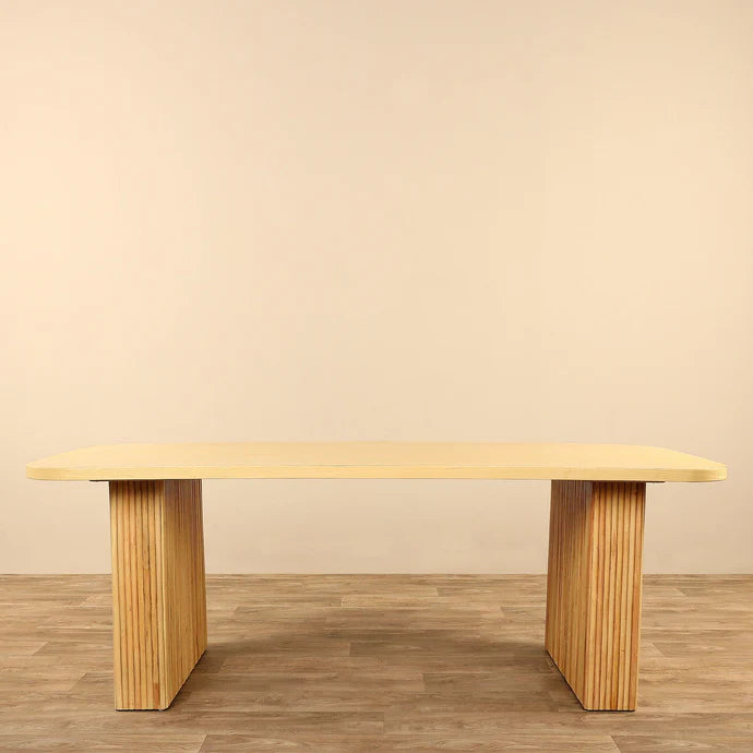 Wooden Dining Table – 220CM | Timeless Natural Elegance