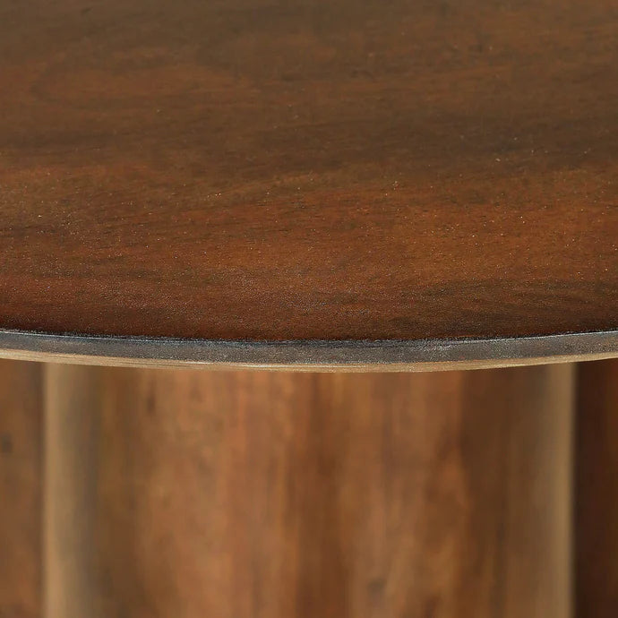 Round Wooden Dining Table – Minimalist Modern Design