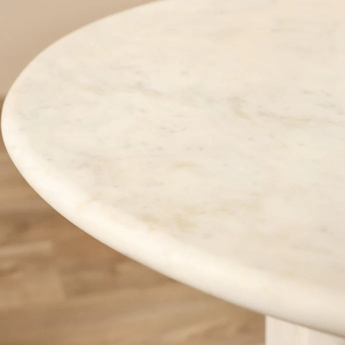 Florence Marble Side Table with Natural Elegance