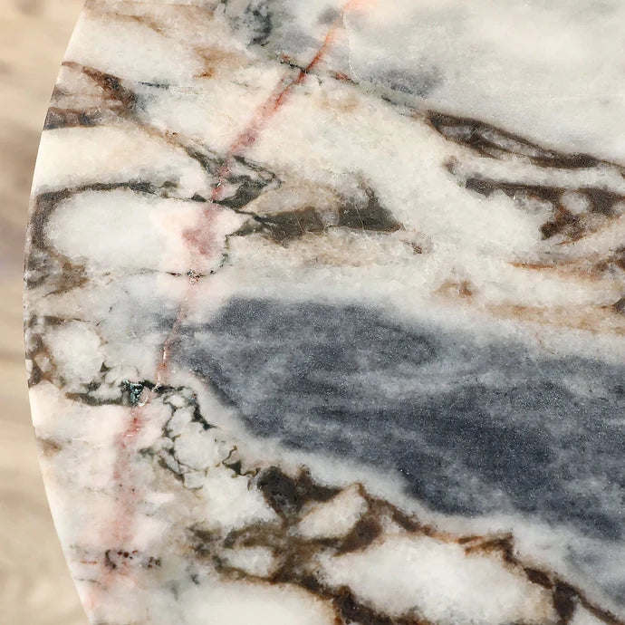 Natural Elegance Marble Side Table – Sleek Design