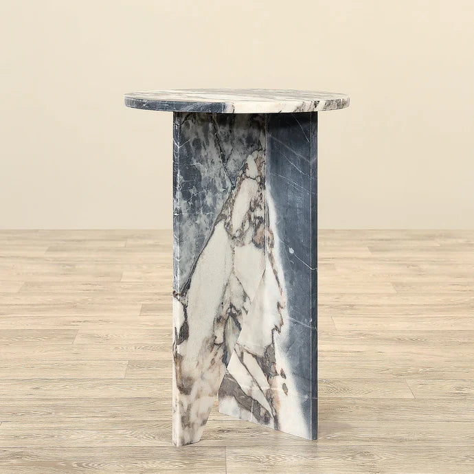 Natural Elegance Marble Side Table – Sleek Design