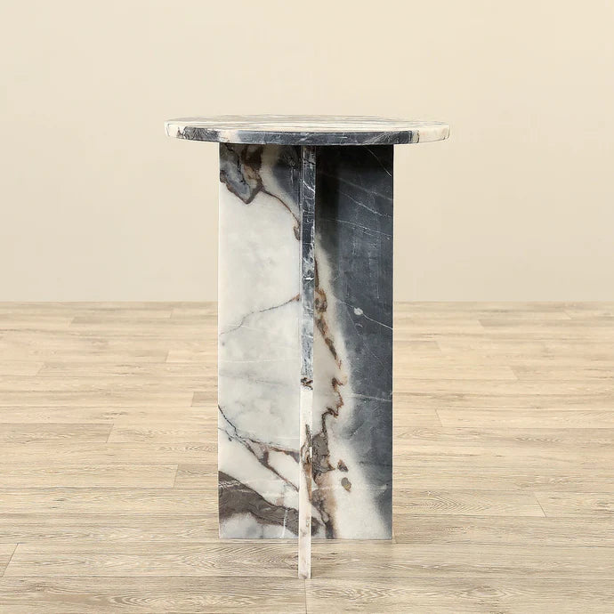 Natural Elegance Marble Side Table – Sleek Design