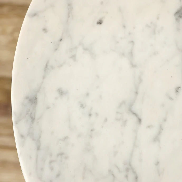 Natural Elegance Marble Side Table – Sleek Design