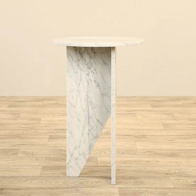 Natural Elegance Marble Side Table – Sleek Design