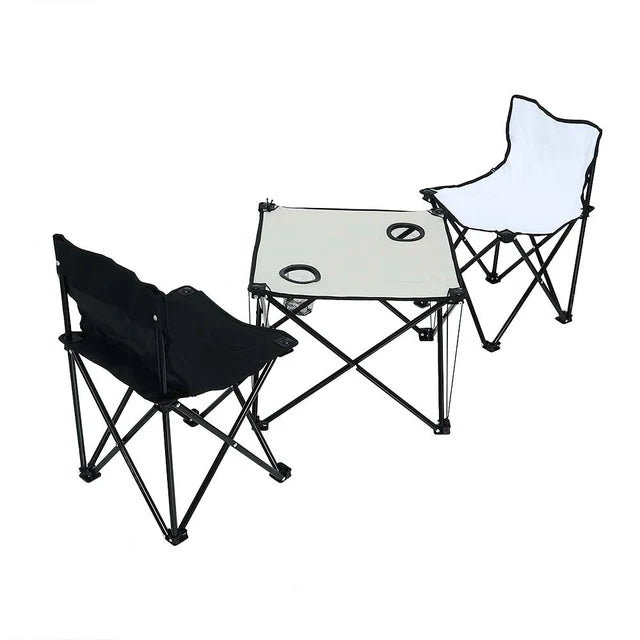 Foldable Camping Chairs With Table Set of 5