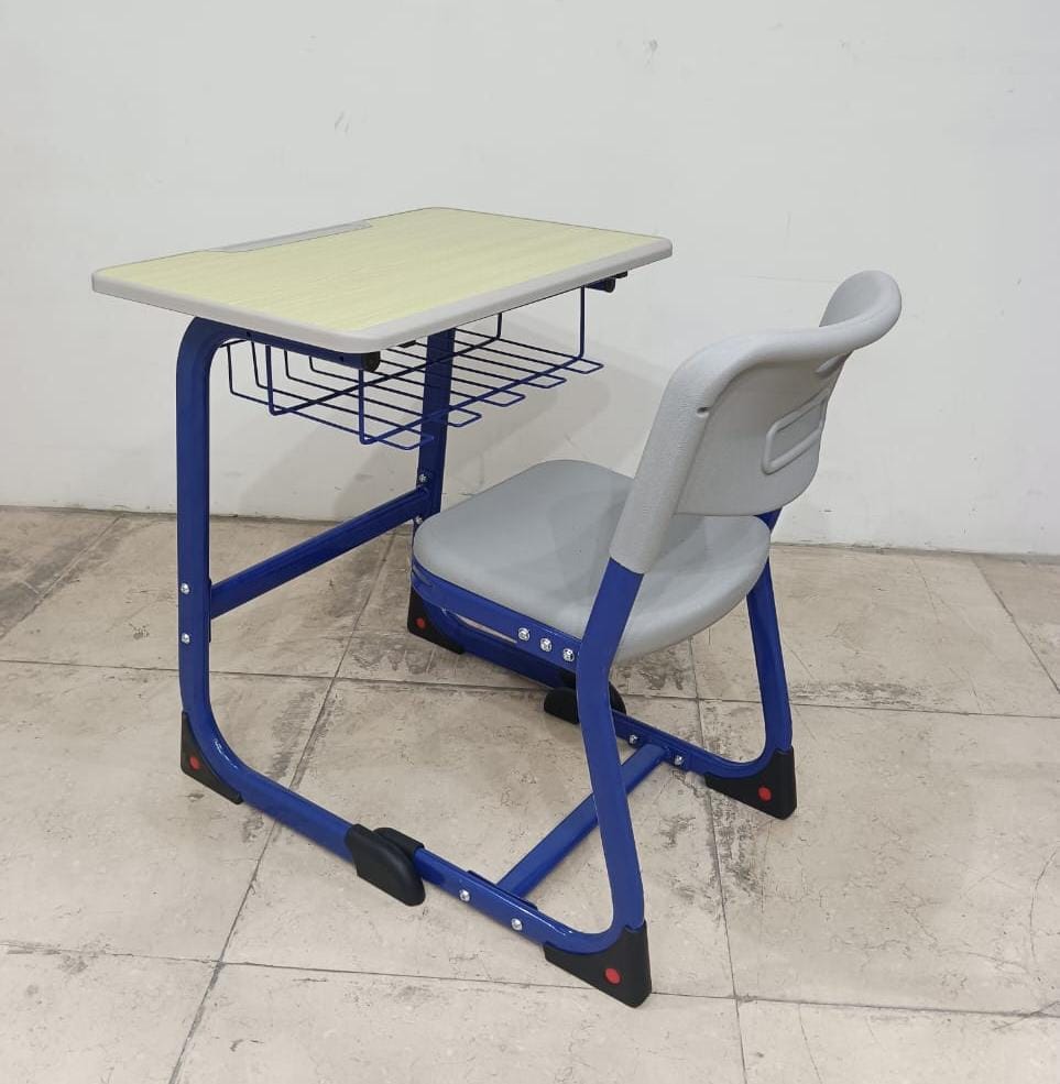 Student Study Chair with Metal Legs and Writing Tablet