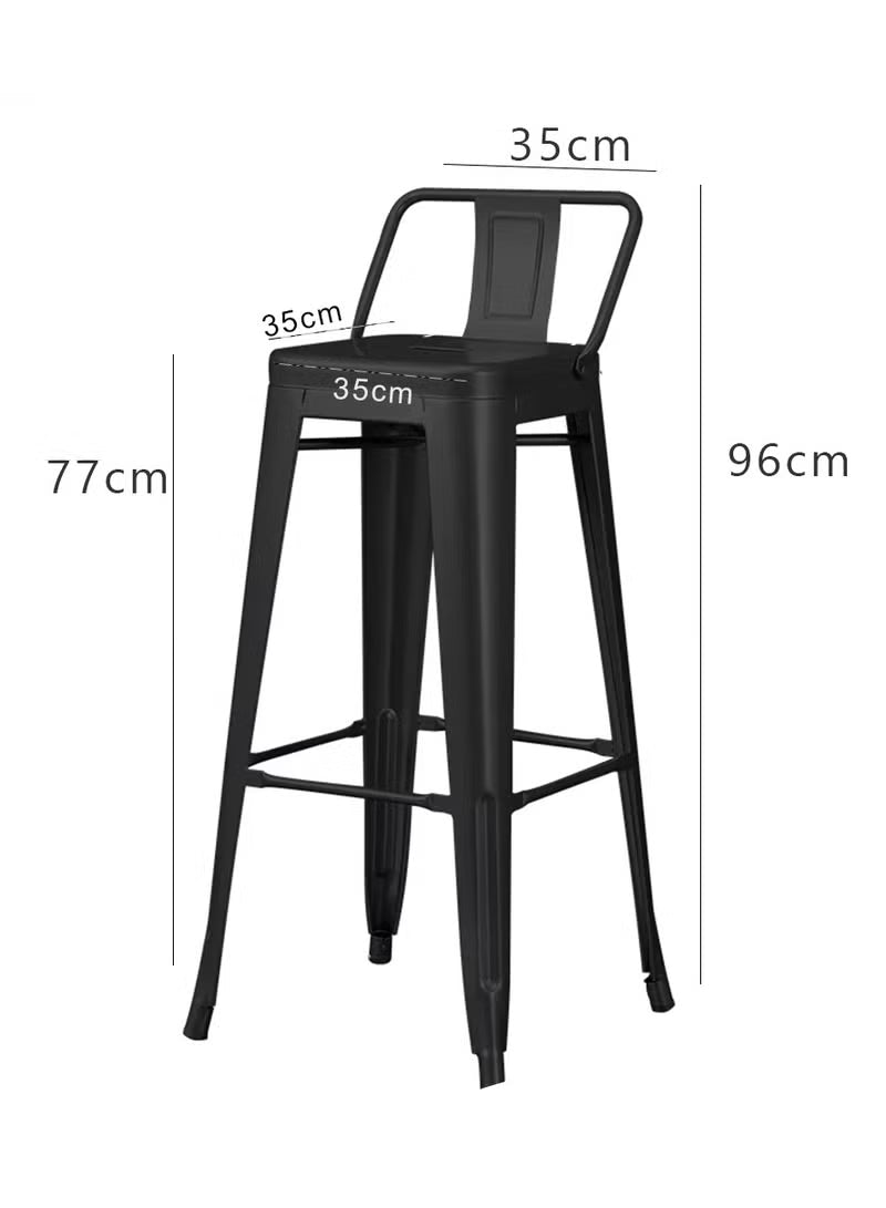 Bar Table Chair,Black High Chair,Black Steel Bar Stool,Home Bar Furniture