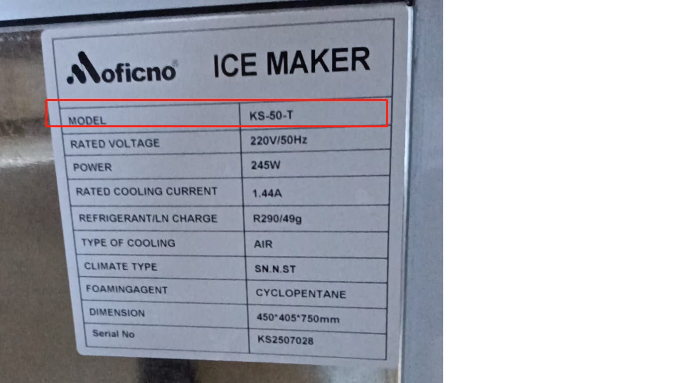 COOLBABY Industrial Ice Machine, Ice Maker, Capacity 80 kg