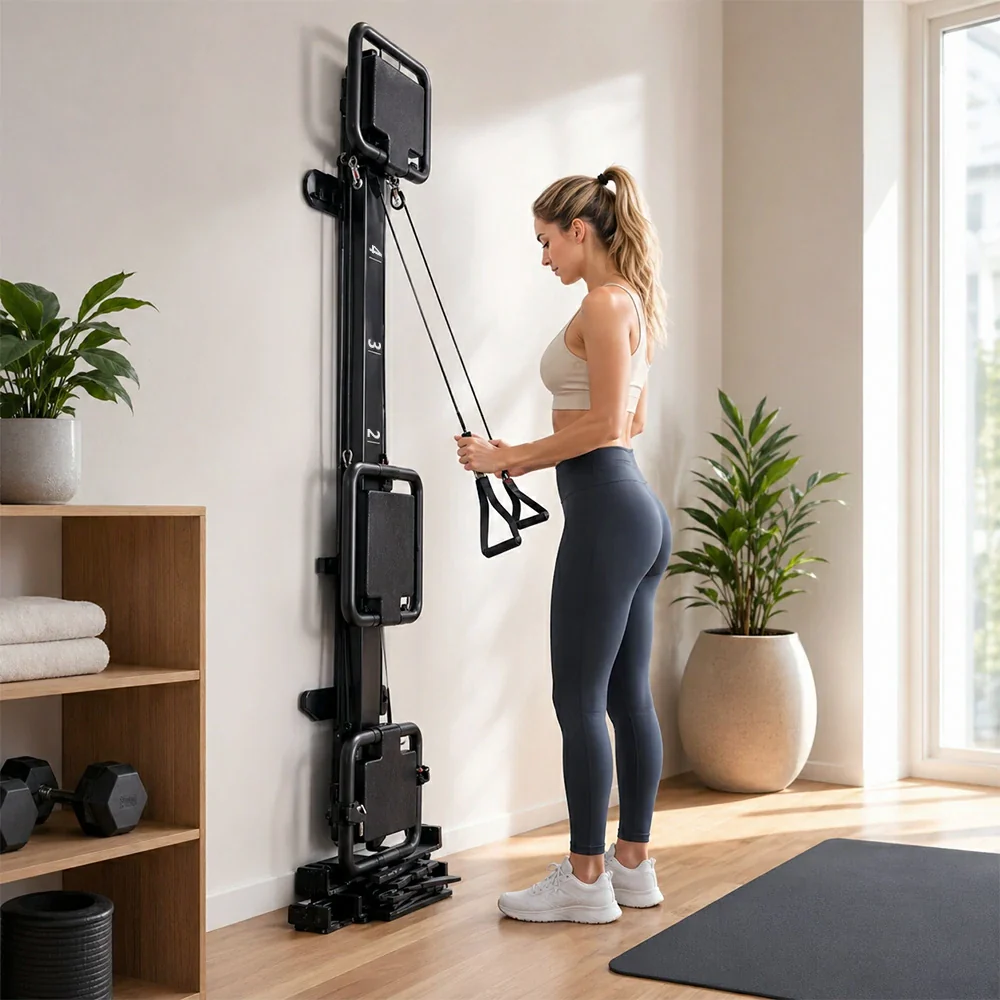 Mini Supermodel Adjustable Pilates Reformer Machine for Fitness Clubs Studio Use & Home Training