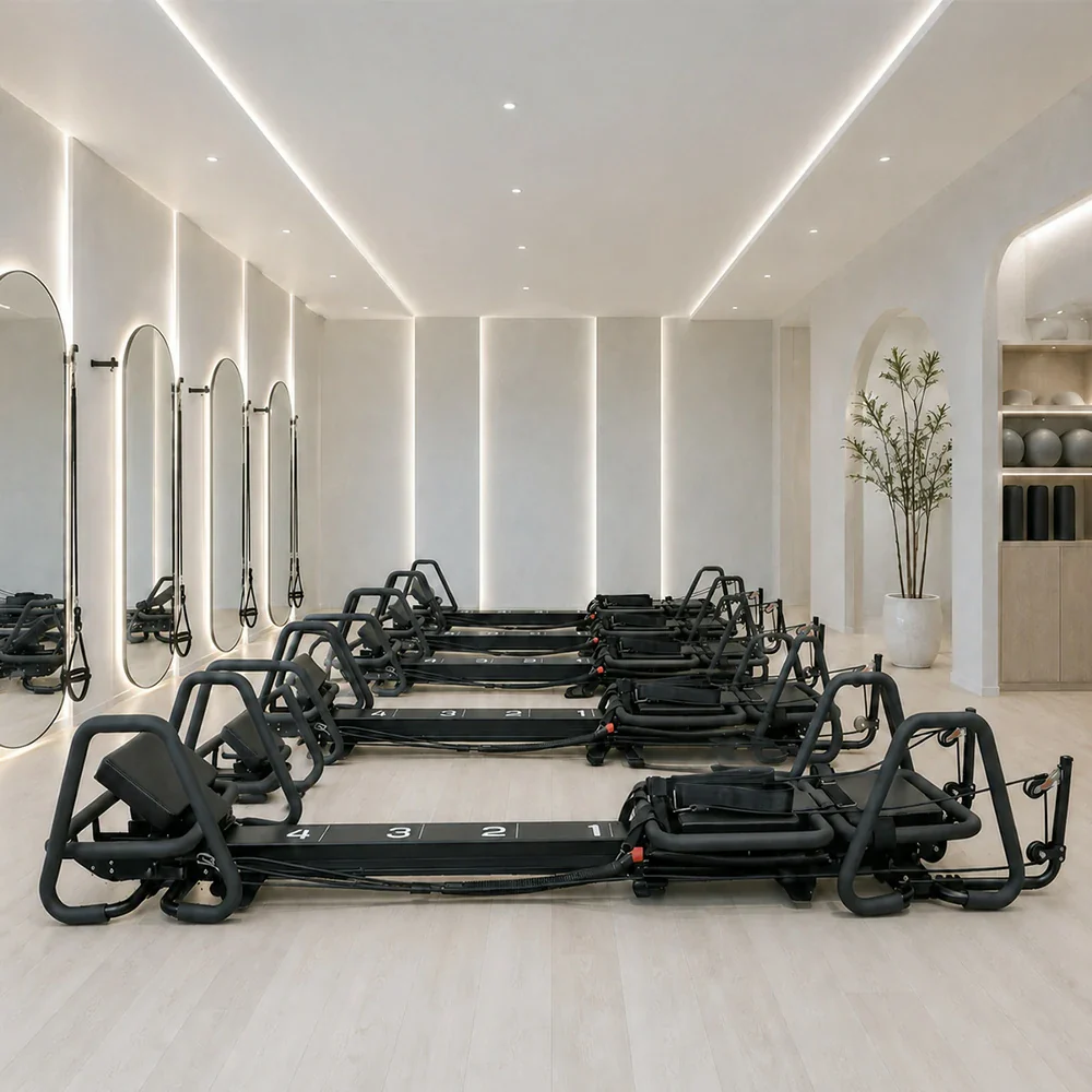 Mini Supermodel Adjustable Pilates Reformer Machine for Fitness Clubs Studio Use & Home Training