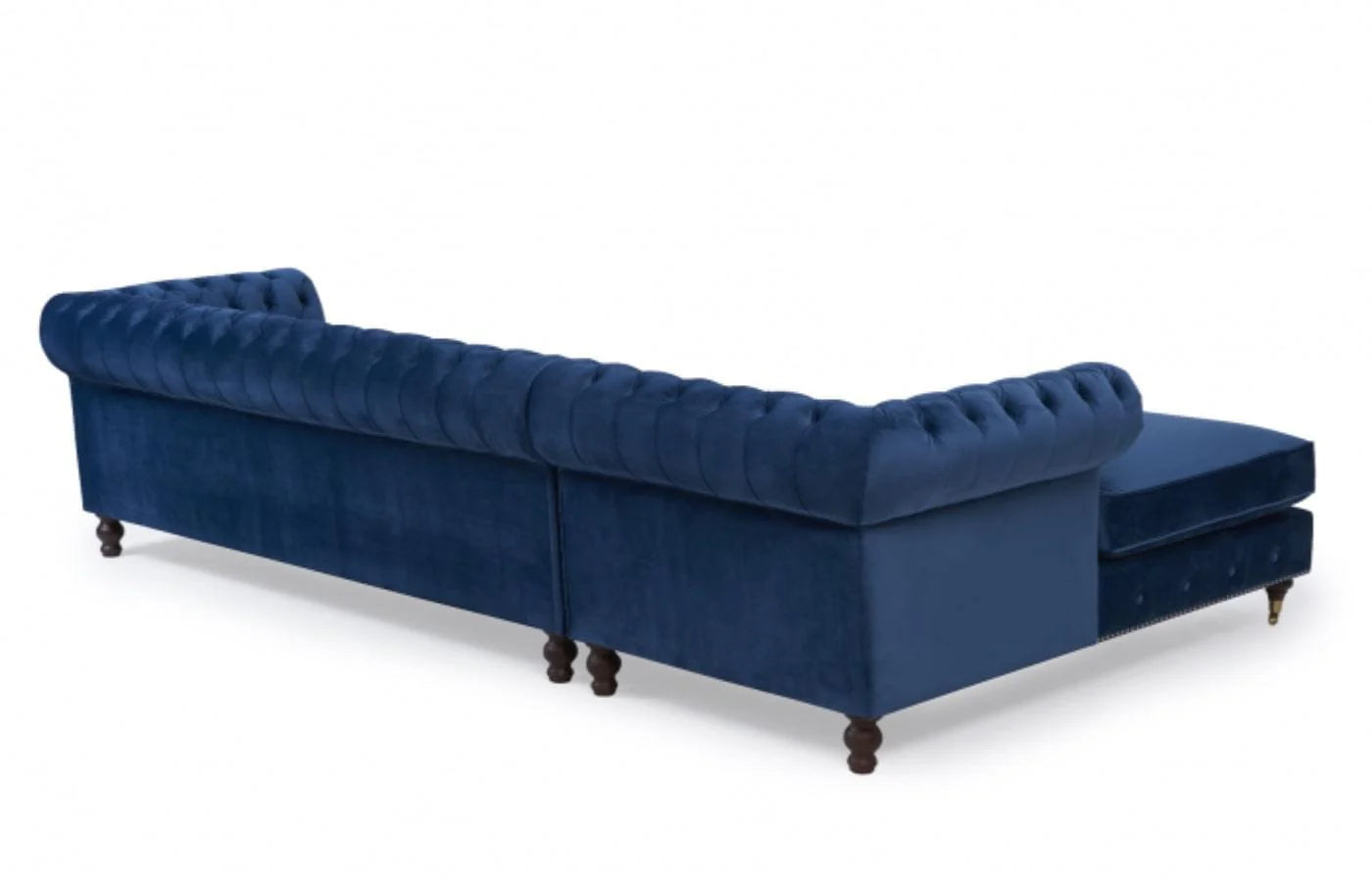Luxury Velvet Left Facing Chesterfield Sofa-GCC Home Center