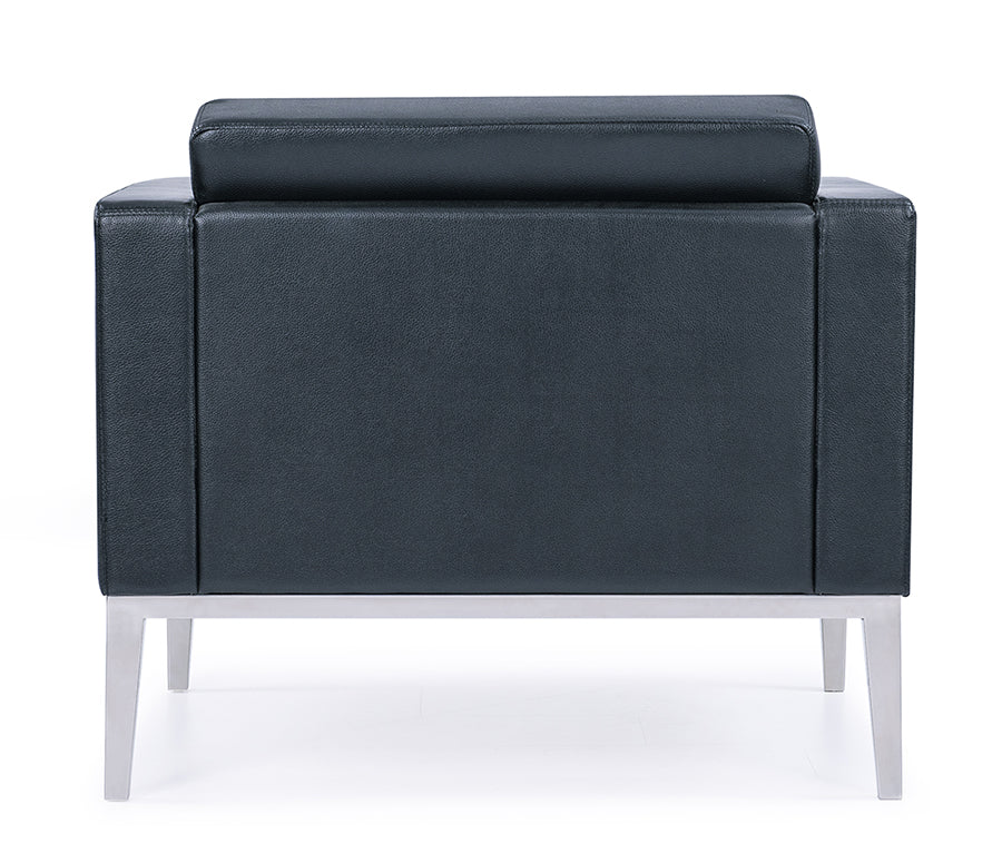 PU Leather Sofa Seat – Classic Design with Solid Wood Frame