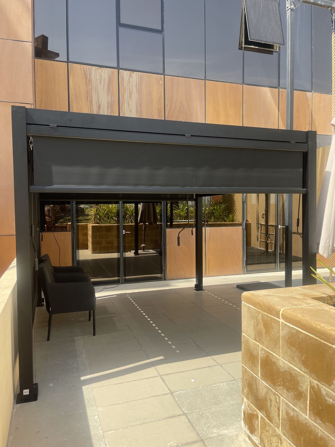 Outdoor Pergola & Screen with LED Light (300×400 cm)