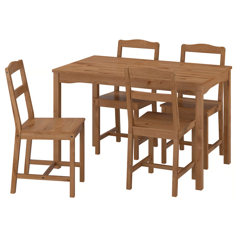 Solid Pine Table and 4 Chairs – Dining Set