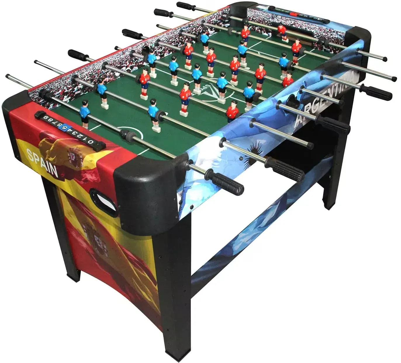 Limited Edition Sport Spain vs Argentina Foosball Soccer Table for Kids | Indoor Football Game Table