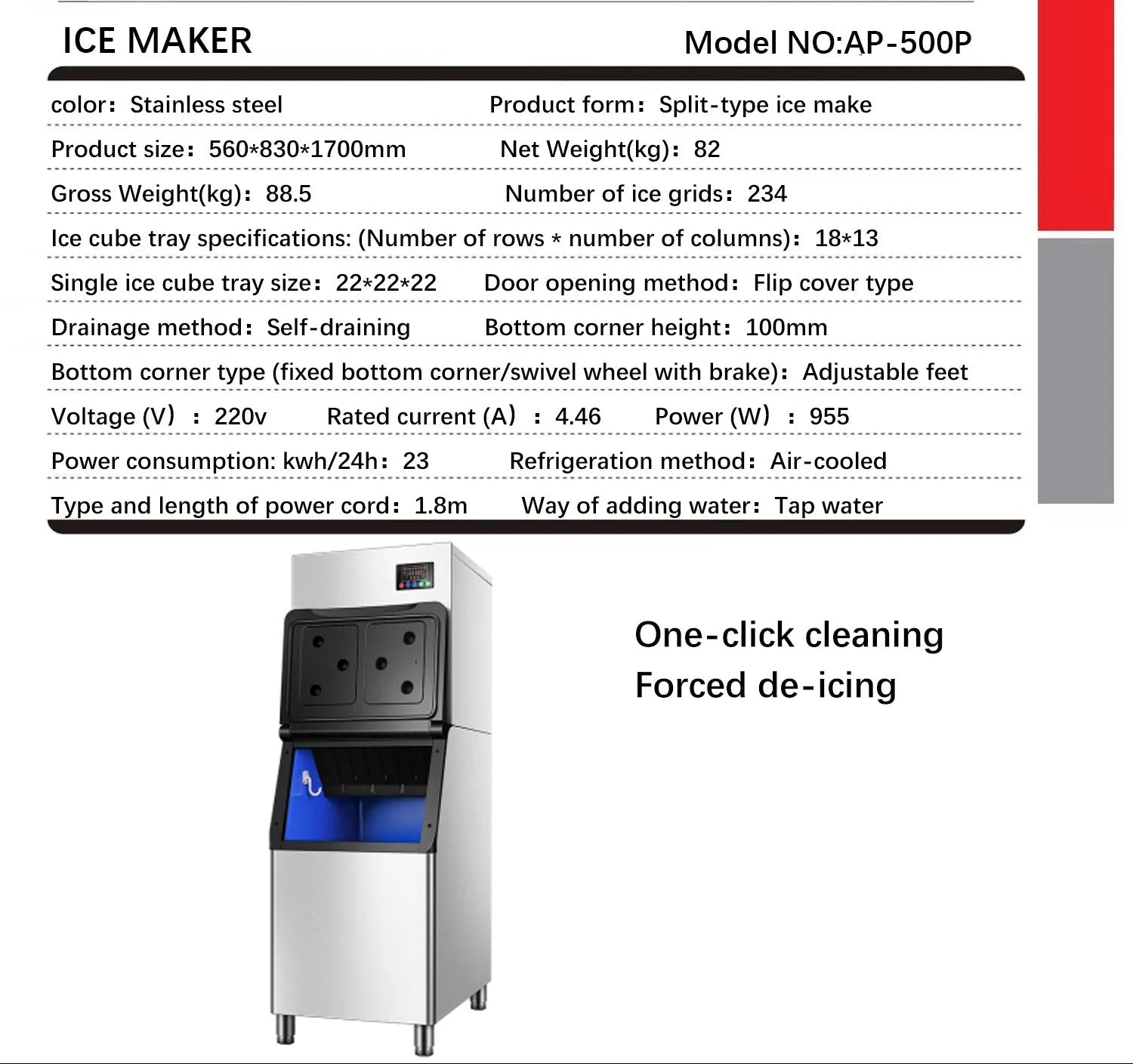 Industrial Ice Machine, With 430 kg Daily Capacity