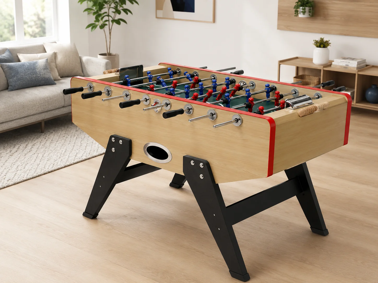 Italian Design HFT153D23S1 Foosball Game Table | Premium MDF Football Table for Home & Club