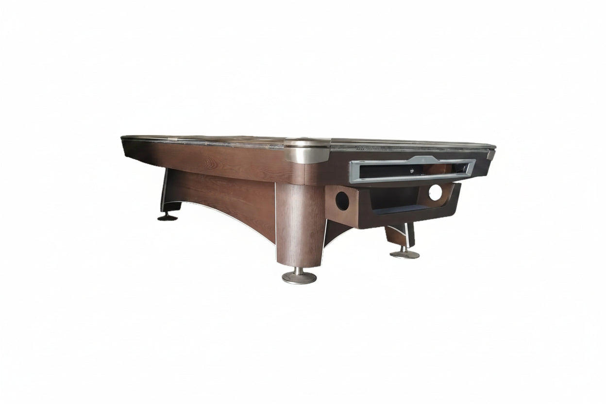 9FT Solid Maple Wood Billiard Table with Natural Slate Bed | Premium Professional Pool Table with Accessories