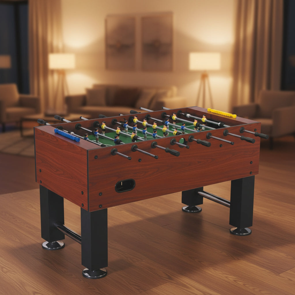 Model 04 Commercial Foosball Table – Solid Steel Rods, 139cm Game Table for Home, Office & Game Rooms