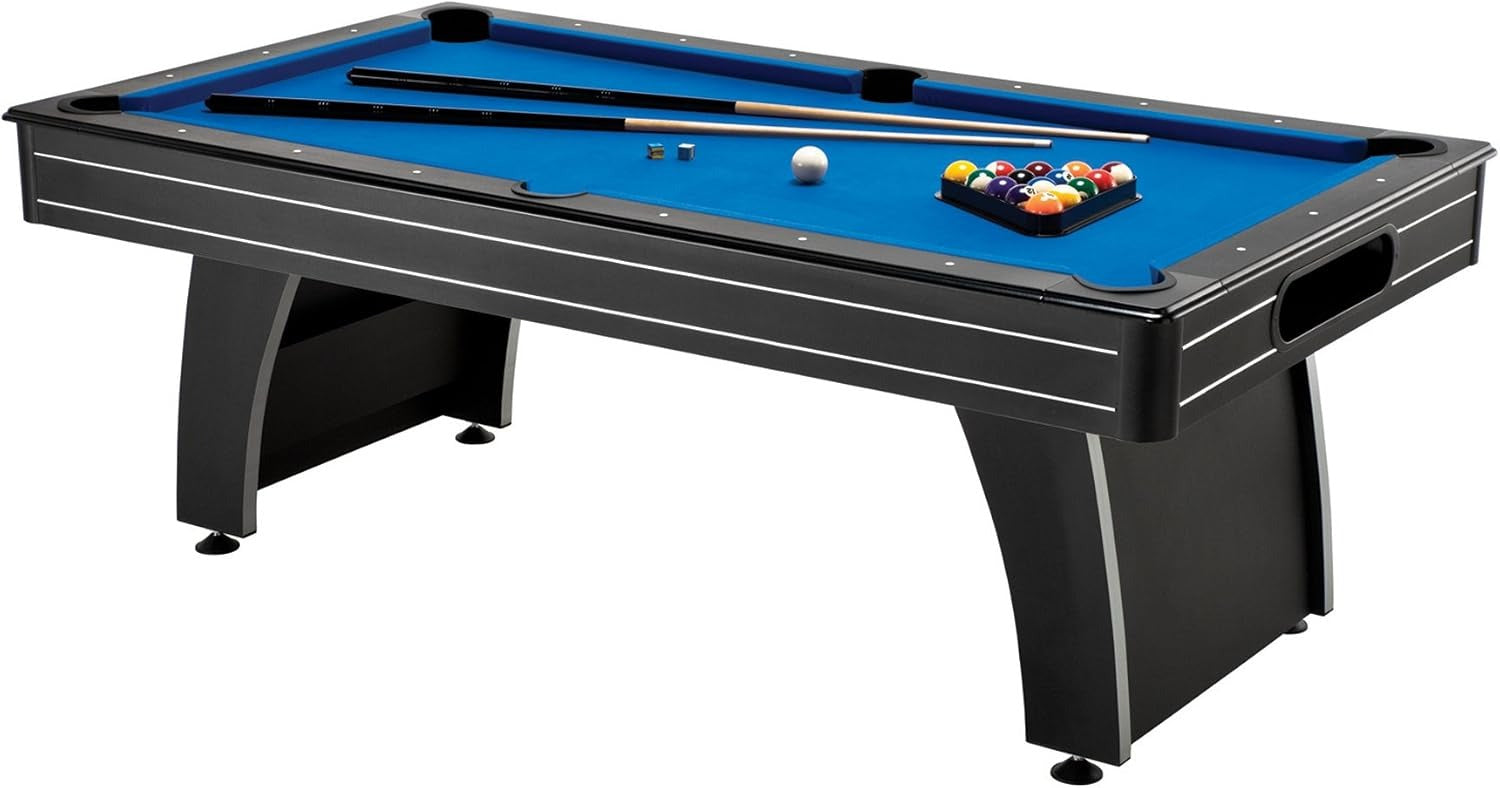 Home I Pool Table – 8ft | Black Finish | Ball Return System