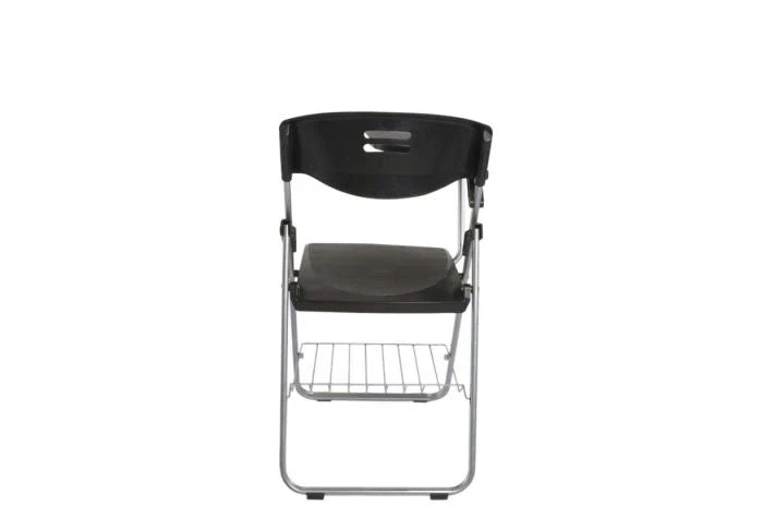 Student Chair Black, Folding Plastic Chair with Writing Table-GCC Home Center