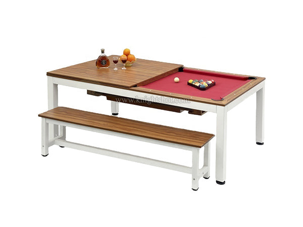2-in-1 Dining Pool Table 7ft. with Dining Top
